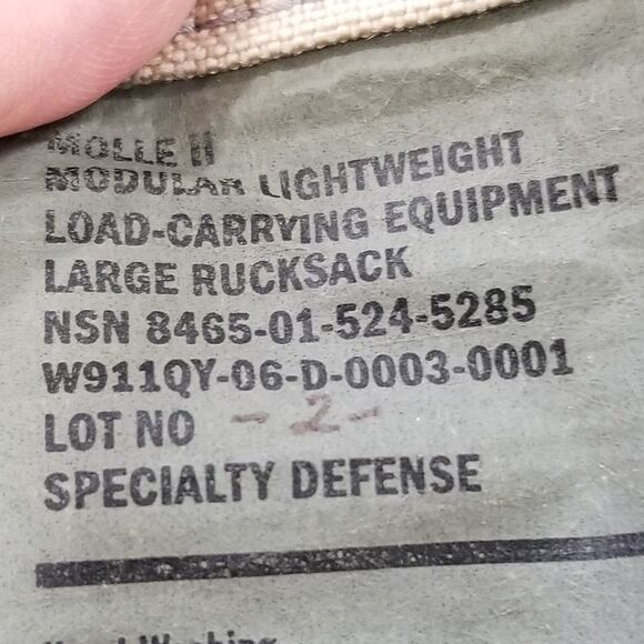 Molle ii modular lightweight load-carrying equipment large Rucksack - Picture 8 of 11